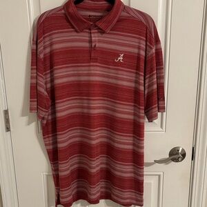 Columbia Men's Crimson Striped Polo Shirt